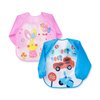 THE LITTLE LOOKERS Sleeved Washable Waterproof Bib/Apron with Pocket & Tying Robe| Cute Prints| Quick Dry PVC Bibs for Newborns/Infants/Toddlers