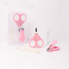 THE LITTLE LOOKERS Baby Scissors and Nail Clipper set/4-In-1 Baby Grooming Kit in Plastic Box Packing