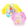 THE LITTLE LOOKERS Sleeved Washable Waterproof Bib/Apron with Pocket & Tying Robe| Cute Prints| Quick Dry PVC Bibs for Newborns/Infants/Toddlers