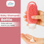 THE LITTLE LOOKERS Baby Shampoo Bottle with Soft Silicone Scrubber | 2-in-1 Shampoo Dispenser & Bath Brush | BPA Free, Leak-Proof Travel Bottle (90ml) for Baby Bathing, Gentle Massage & Cleaning