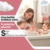 THE LITTLE LOOKERS Baby Shampoo Bottle with Soft Silicone Scrubber | 2-in-1 Shampoo Dispenser & Bath Brush | BPA Free, Leak-Proof Travel Bottle (90ml) for Baby Bathing, Gentle Massage & Cleaning