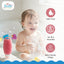 THE LITTLE LOOKERS Baby Shampoo Bottle with Soft Silicone Scrubber | 2-in-1 Shampoo Dispenser & Bath Brush | BPA Free, Leak-Proof Travel Bottle (90ml) for Baby Bathing, Gentle Massage & Cleaning