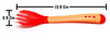 THE LITTLE LOOKERS Silicone Tip Heat Sensitive Silicone Spoons | Temperature Sensing Spoons | Fork Set (Pack of 2)