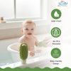 THE LITTLE LOOKERS Baby Shampoo Bottle with Soft Silicone Scrubber | 2-in-1 Shampoo Dispenser & Bath Brush | BPA Free, Leak-Proof Travel Bottle (90ml) for Baby Bathing, Gentle Massage & Cleaning