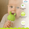 THE LITTLE LOOKERS Baby Silicone Teether Cum Rattle– Mushroom Shape | BPA-Free, Soft & Safe Teething Toy for Infants 3+ Months | Easy-Grip Design, Freezer Safe, Gum Soothing Teether for Babies