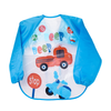 THE LITTLE LOOKERS Sleeved Washable Waterproof Bib/Apron with Pocket & Tying Robe| Cute Prints| Quick Dry PVC Bibs for Newborns/Infants/Toddlers