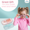 THE LITTLE LOOKERS Specs Holder for Kids | Spectacle Cover | Glasses Box for Kids | Goggles Organizer Box - Assorted Print and Color
