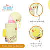 THE LITTLE LOOKERS Soft Plush Stretchable Baby Feeding Bottle Cover with Easy to Hold Strap and Zip l Feeding Bottles Cover