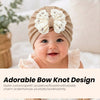 THE LITTLE LOOKERS Baby Turban Cap | Bow Knot Headwear for Newborn Boys & Girls | Soft & Cute Baby Hat | Cap for Babies | Lovely Flower Turban Cap 3-12 Months