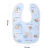 THE LITTLE LOOKERS® Baby Button Bibs/Apron Cute Overall Print with Tich Button| Soft Cotton Fabric with PVC on Back/Quick Absorption & Fast Drying for Babies/Newborns/ Infants