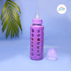 The Little Lookers High Borosilicate Glass Feeding Bottle for Baby/Feeder for Newborn |Super Soft Flow Control & Anti Colic Nipple for Infants/Toddlers(Pack of 2)
