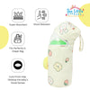 THE LITTLE LOOKERS Soft Plush Stretchable Baby Feeding Bottle Cover with Easy to Hold Strap and Zip l Feeding Bottles Cover