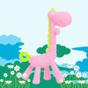 THE LITTLE LOOKERS Giraffe Shape Food Grade/BPA Free Silicone Teething Baby Teether/Toy/Teething Stick for Babies