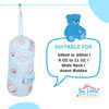 THE LITTLE LOOKERS Soft Plush Stretchable Baby Feeding Bottle Cover with Easy to Hold Strap and Zip l Feeding Bottles Cover