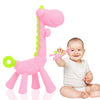 THE LITTLE LOOKERS Giraffe Shape Food Grade/BPA Free Silicone Teething Baby Teether/Toy/Teething Stick for Babies