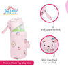 THE LITTLE LOOKERS Soft Plush Stretchable Baby Feeding Bottle Cover with Easy to Hold Strap and Zip l Feeding Bottles Cover