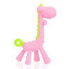 THE LITTLE LOOKERS Giraffe Shape Food Grade/BPA Free Silicone Teething Baby Teether/Toy/Teething Stick for Babies