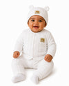 THE LITTLE LOOKERS Baby Winter 5-Piece Set | Soft Cotton Quilted Top, Cap, Bib & 2 Bottoms | Warm Clothing Set for Babies