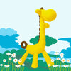 THE LITTLE LOOKERS Giraffe Shape Food Grade/BPA Free Silicone Teething Baby Teether/Toy/Teething Stick for Babies