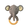 TOYPENTER Baby Rattle for Newborn, Crochet Elephant Rattle/Soft Toys for Newborns/Infants/Kids & Babies