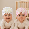 THE LITTLE LOOKERS Baby Turban Cap | Bow Knot Headwear for Newborn Boys & Girls | Soft & Cute Baby Hat | Cap for Babies | Lovely Flower Turban Cap 3-12 Months