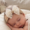 THE LITTLE LOOKERS Baby Hairband | Lace Bow Headbands | Stretchable & Lightweight | Headband for Newborns, Infants & Girls | Soft Elastic Cotton Hair Band