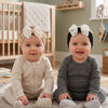 THE LITTLE LOOKERS Baby Hairband | Lace Bow Headbands | Stretchable & Lightweight | Headband for Newborns, Infants & Girls | Soft Elastic Cotton Hair Band