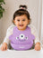 THE LITTLE LOOKERS Silicone Baby Feeding Bib Waterproof Adjustable Neck Closure Wide Food Catcher Pocket
