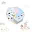 THE LITTLE LOOKERS 100% Hosiery Cotton Reusable Extra Soft Face Towels Washcloth for New Born Babies Color & Prints May Vary
