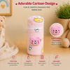 THE LITTLE LOOKERS Soft Plush Stretchable Baby Feeding Bottle Cover with Easy to Hold Strap | Cute Animated Overall Print Pack of 2 (Multicolor, Zip Closure 120ml,150ml/4oz,5oz)