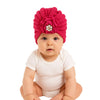 THE LITTLE LOOKERS Knitted Turban Cap with Flower & Pearl Accent – Soft, Stylish & Comfortable Headwrap for Newborns & Toddlers Baby Girls/ Boys (0-12 Months)