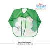 THE LITTLE LOOKERS Sleeved Washable Waterproof Bib/Apron with Pocket & Tying Robe| Cute Prints| Quick Dry PVC Bibs for Newborns/Infants/Toddlers