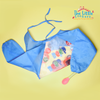 THE LITTLE LOOKERS Sleeved Washable Waterproof Bib/Apron with Pocket & Tying Robe| Cute Prints| Quick Dry PVC Bibs for Newborns/Infants/Toddlers
