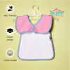 THE LITTLE LOOKERS Terry Cotton Double Layered Baby Bibs/Burp Cloth/Saliva Towel with Comfortable Tich Button Neck for Feeding Babies/Infants/Toddlers