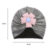 THE LITTLE LOOKERS Unisex Soft Turban Cap with Flower Bow, Beanie Cap for Newborn Baby/Infants, Baby Head-Wear | Suitable for 3 to 18 Months Baby