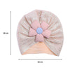 THE LITTLE LOOKERS Unisex Soft Turban Cap with Flower Bow, Beanie Cap for Newborn Baby/Infants, Baby Head-Wear | Suitable for 3 to 18 Months Baby
