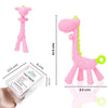 THE LITTLE LOOKERS Giraffe Shape Food Grade/BPA Free Silicone Teething Baby Teether/Toy/Teething Stick for Babies