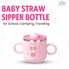 THE LITTLE LOOKERS Stainless Steel Sipper Bottle for Kids/Double Wall & Sipper Cups with Straw/Travelling Sipper Bottle for Kids