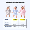 THE LITTLE LOOKERS Bathrobe for Babies | Super Soft & Absorbent | Hooded Bathrobe for Kids | Baby Hooded Bathgown for Newborn & Infant