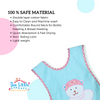 THE LITTLE LOOKERS Terry Cotton Double Layered Baby Bibs/Burp Cloth/Saliva Towel with Comfortable Tich Button Neck for Feeding Babies/Infants/Toddlers