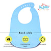 THE LITTLE LOOKERS Silicone Feeding Bib with Adjustable Strap, Waterproof, Easy to wash, Stain Proof | BPA Free/Soft Material Bibs with Tray/Food Catcher