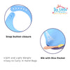 THE LITTLE LOOKERS Silicone Feeding Bib with Adjustable Strap, Waterproof, Easy to wash, Stain Proof | BPA Free/Soft Material Bibs with Tray/Food Catcher