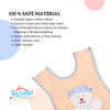 THE LITTLE LOOKERS Terry Cotton Double Layered Baby Bibs/Burp Cloth/Saliva Towel with Comfortable Tich Button Neck for Feeding Babies/Infants/Toddlers