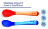 THE LITTLE LOOKERS Silicone Tip Heat Sensitive Silicone Spoons | Temperature Sensing Spoons | Spoon Set (Pack of 2)