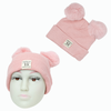 THE LITTLE LOOKERS Baby Knit Cap I Winter Pom Pom Beanie Cap for Kids/Toddler /Girls/ Boys (6 Months - 3 Years Baby)