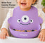 THE LITTLE LOOKERS Silicone Baby Feeding Bib Waterproof Adjustable Neck Closure Wide Food Catcher Pocket