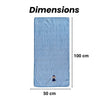 THE LITTLE LOOKERS Microfiber Premium Soft Baby Towel with Cute Embroidery Design | Ultra-Soft & Highly Absorbent | Lightweight & Gentle | Ideal for Newborns & Toddlers (0–2 Years) | Multi-Purpose Use