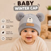THE LITTLE LOOKERS Baby Winter Wool Cap with Double Pom Pom | Soft Knitted Beanie Hat for Boys & Girls | Warm Stretchable Acrylic Wool Cap for Infants & Toddlers (0-2 Years)