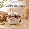 THE LITTLE LOOKERS Silicone Spout & Straw set for Baby Sipper | BPA Free | Soft & Leak-Resistant | Replacement Spout Compatible with The Little Lookers Baby Sippers