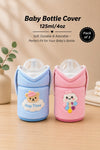 The Little Lookers Feeder Cover Sleeve with Handles | Soft Protective Bottle Holder for Baby Feeding Bottles | Water Proof/Resistant Bottle Cover with Anti-Slip Base | Fits Wide Neck / Philips Avent Bottles Up to 125ml/4oz